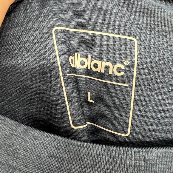 Alblanc AthleticT-Shirt Men's Sz Large Navy Blue Crew Neck Short Sleeve AB7108 - Picture 7 of 7